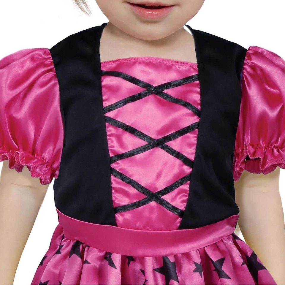 image 1 of Fiestas Guirca Baby Star Witch Costume Set | Pink | Pink/Black | 18-24 mths | 1