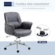 image 5 of Vinsetto Swivel Computer Office Chair Mid Back Desk Chair for Home, Deep Grey