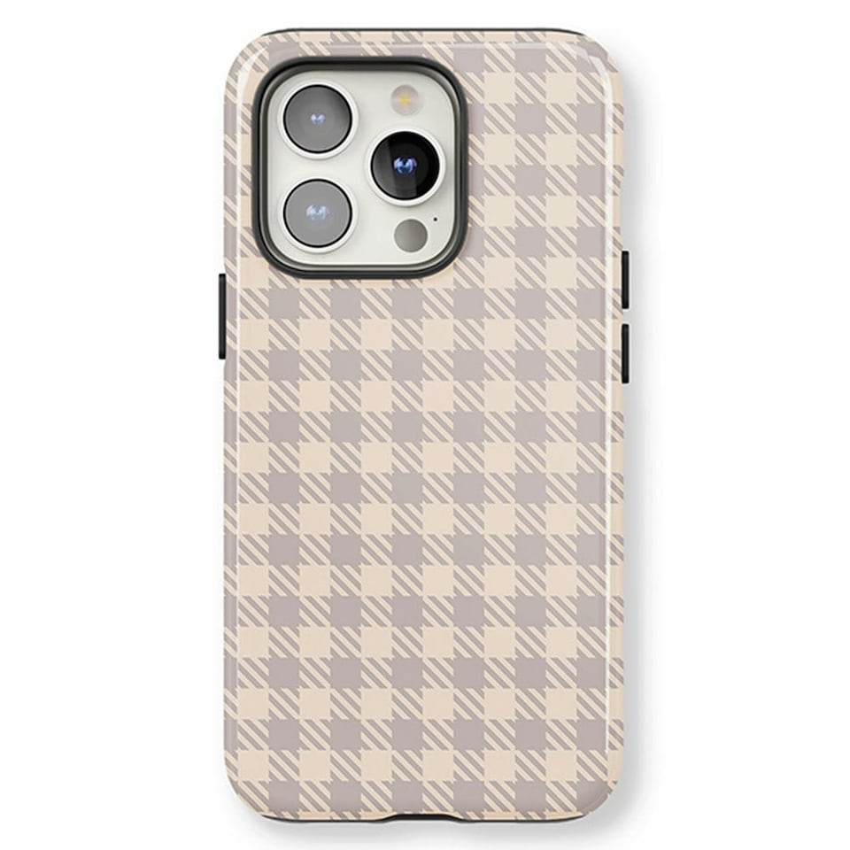 image 1 of Muted Houndstooth Phone Case | Brown | iPhone 15 Pro Max
Slim | iPhone 15 Pro Max
Slim