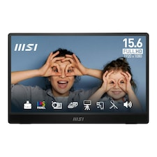 MSI PRO MP161 E2U 15.6" IPS Full HD 60 Hz 4ms USB-C Portable Monitor