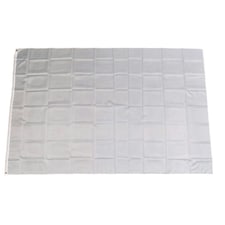 Plain White Flag 9ft x 6ft