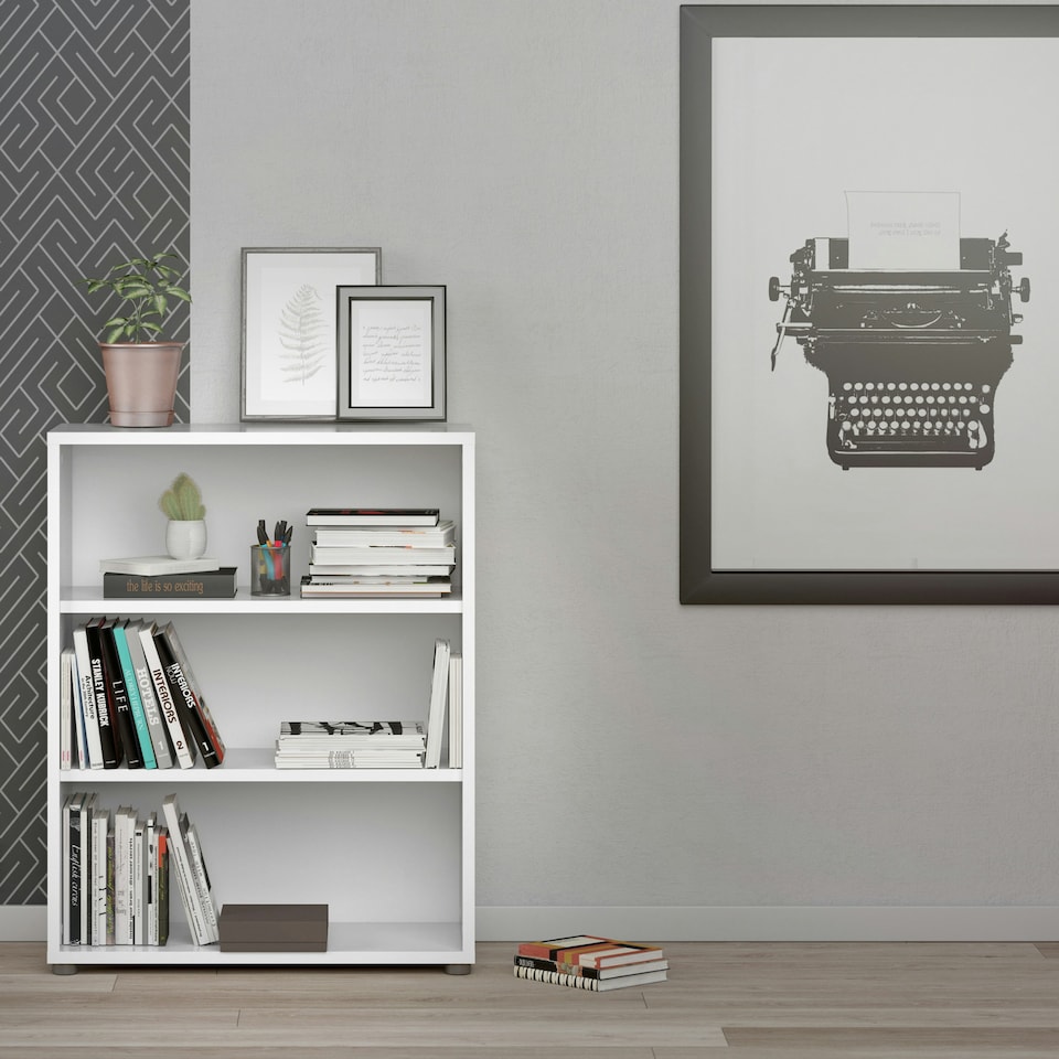 image 1 of Prima Bookcase 2 Shelves in White