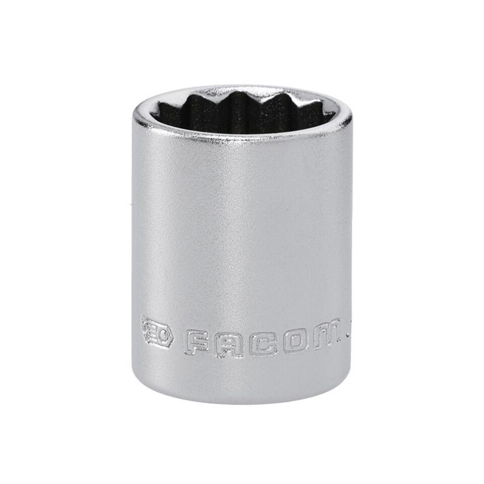 image 1 of Facom J.17T 3/8in Drive 12-Point Standard Socket 17mm - Chrome Vanadium, Satin Finish
