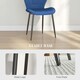 image 5 of HOMCOM Modern Style Kitchen Chairs Set of 4 with Velvet Upholstered, Dark Blue