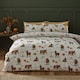 image 1 of Catherine Lansfield Halloween Highland Cow Reversible Duvet Cover Set Natural Cream | Natural | Single