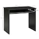image 7 of HOMCOM Computer Desk Writing Table Study Workstation Storage Black Wood Grain