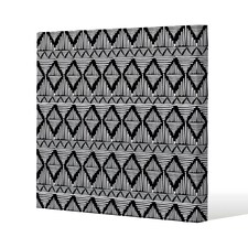 Geometric Line Pattern (Canvas Print) 90 x 90 x 4cm