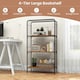 image 8 of COSTWAY 4-Tier Open-Back Storage Shelf Display Rack
