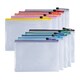 image 2 of Pack of 12 A4 Orange PVC Mesh Zip Bags
