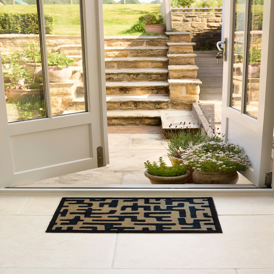 image 1 of My Mat Nylon Indoor Pattern Abstract Maze Door Mat 50x75