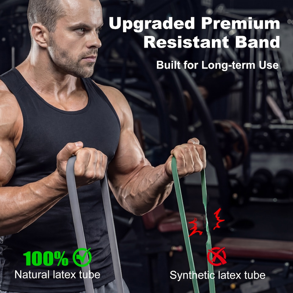 image 1 of Centra Resistance Bands 12PC Heavy Exercise Bands Strength Training Home Gym