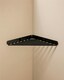 image 2 of Cosmic Grid Shower Corner with Durable Stainless Steel for Bathroom, Matt Black | Multi