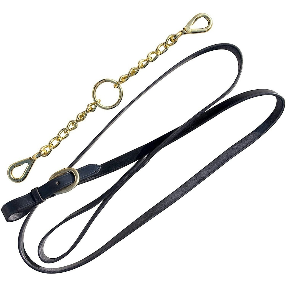 image 1 of Blenheim Leather Horse Lead Rein - Black - One Size