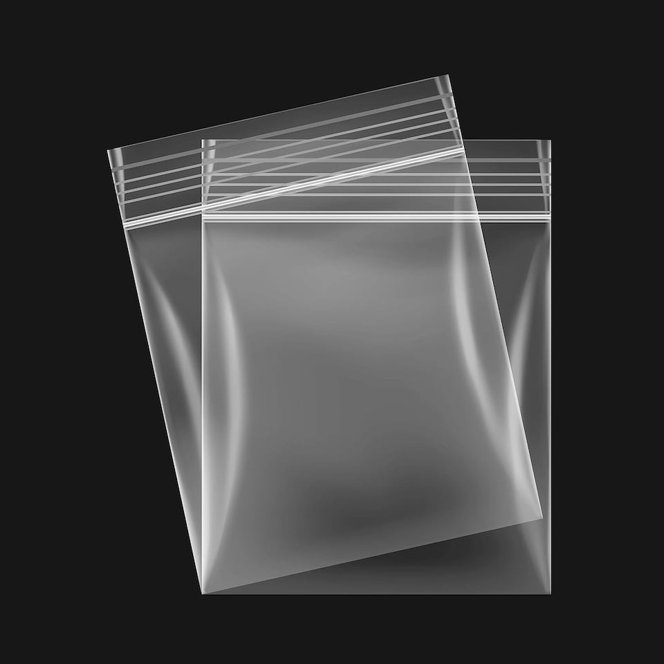 image 1 of Pack of 100 Clear Self-Sealing Bags 16 x 24cm