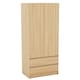 image 9 of Vida Designs Denver 2 Door 2 Drawer Wardrobe With Shelf & Clothes Rail, Pine