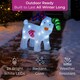image 3 of Neo LED Snowdog Christmas Decoration 24 Ice White Lights The Snowman & The Snowdog Battery Powered Indoor Outdoor Festive Light Display Ornament Design (31cm)