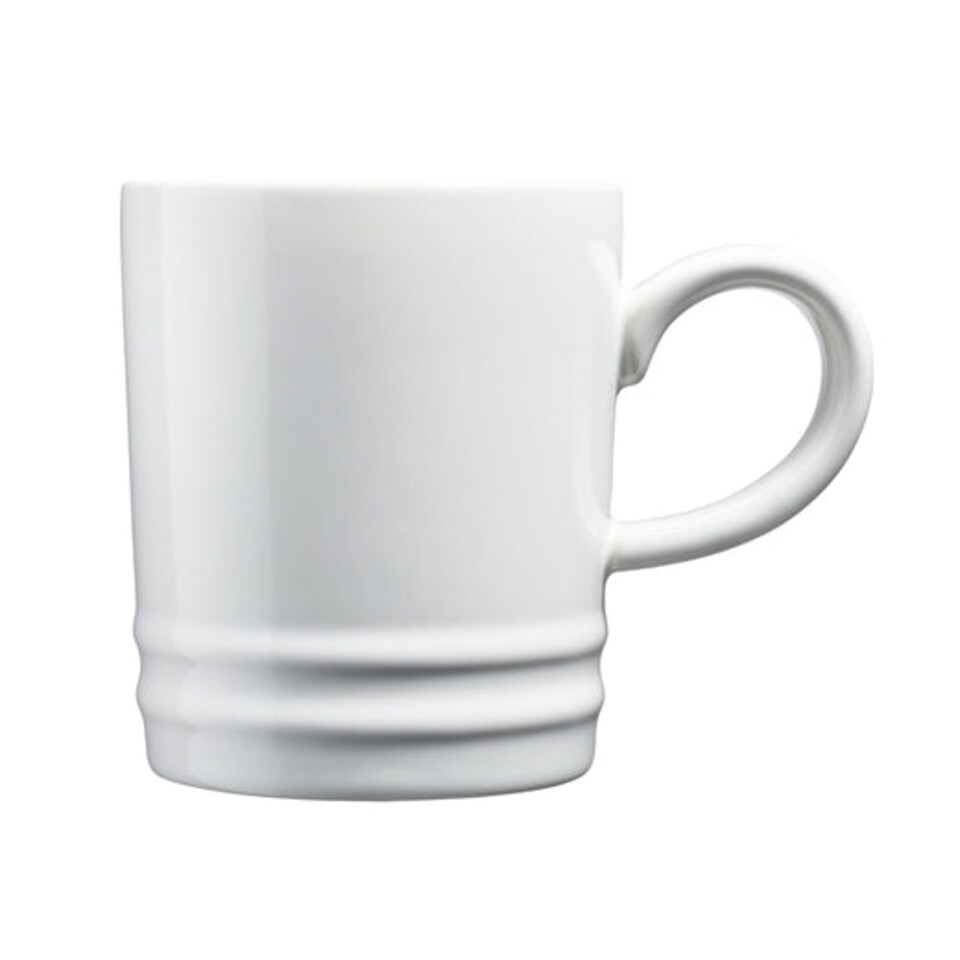 image 1 of Cooks Professional 4 Piece Mug Set |  Durable Dishwasher Safe Stoneware | 350ml | White | White
