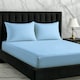 image 2 of Microfibre Soft Touch Fitted Sheet 40cm Extra Deep Skirt Plain Dyed Bed Linen Blue | Blue | Sky Blue | King