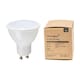 image 1 of ValueLights 4 Pack GU10 White Plastic Spotlight LED 7W Neutral White 4500K 600lm Light Bulb