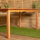 image 7 of Grasmere Outdoor 6 Person Rectangular Wooden Garden Patio Table