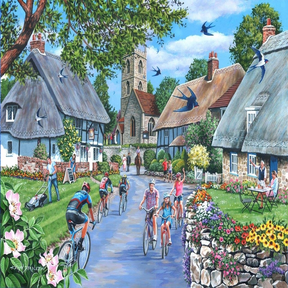 image 1 of Sunday Morning BIG 500 Piece Jigsaw Puzzle