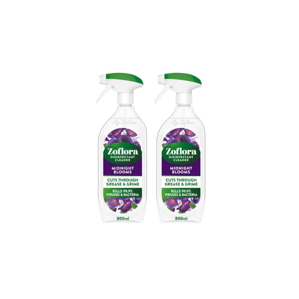 image 1 of Zoflora Midnight Blooms Disinfectant Spray 800ml | White | 6 - White | 4800ml | 1