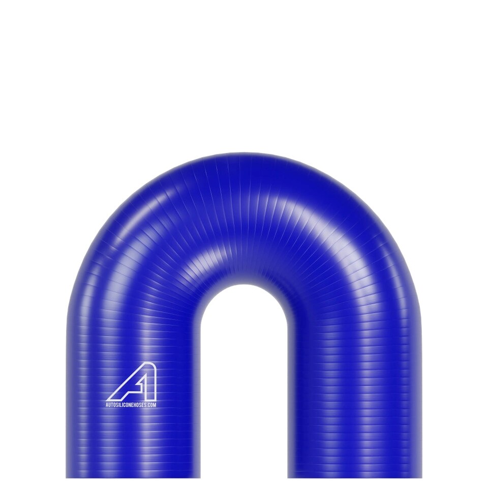 image 1 of Auto Silicone Hoses 11mm Blue 180 Degree Silicone Elbow Hose Coupler Bend Pipe Connector Turbo Intercooler Radiator Coolant Air