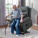 image 2 of HOMCOM Massage Recliner Chair, Lift Chair with Heat, USB, Remote, Grey Grey