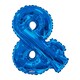 image 4 of Kaleidoscope 34 Inch Foil Letter Blue Balloon - Blue - E