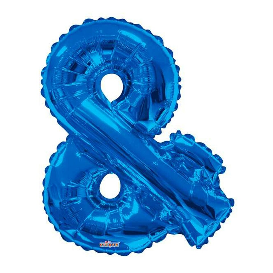 image 1 of Kaleidoscope 34 Inch Foil Letter Blue Balloon - Blue - E