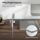 image 3 of VonHaus Height Adjustable Tempered Glass Monitor Stand for Desks