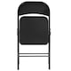 image 4 of Harbour Housewares Metal Folding Chairs - Matt Black - Pack of 6