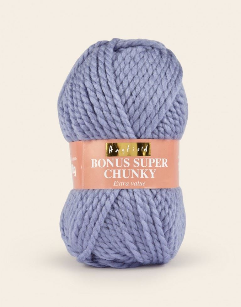 Hayfield Blue Bonus Super Chunky Yarn (Value Pack 10 x 100g Balls) For Crochet, Knitting - 82m per ball