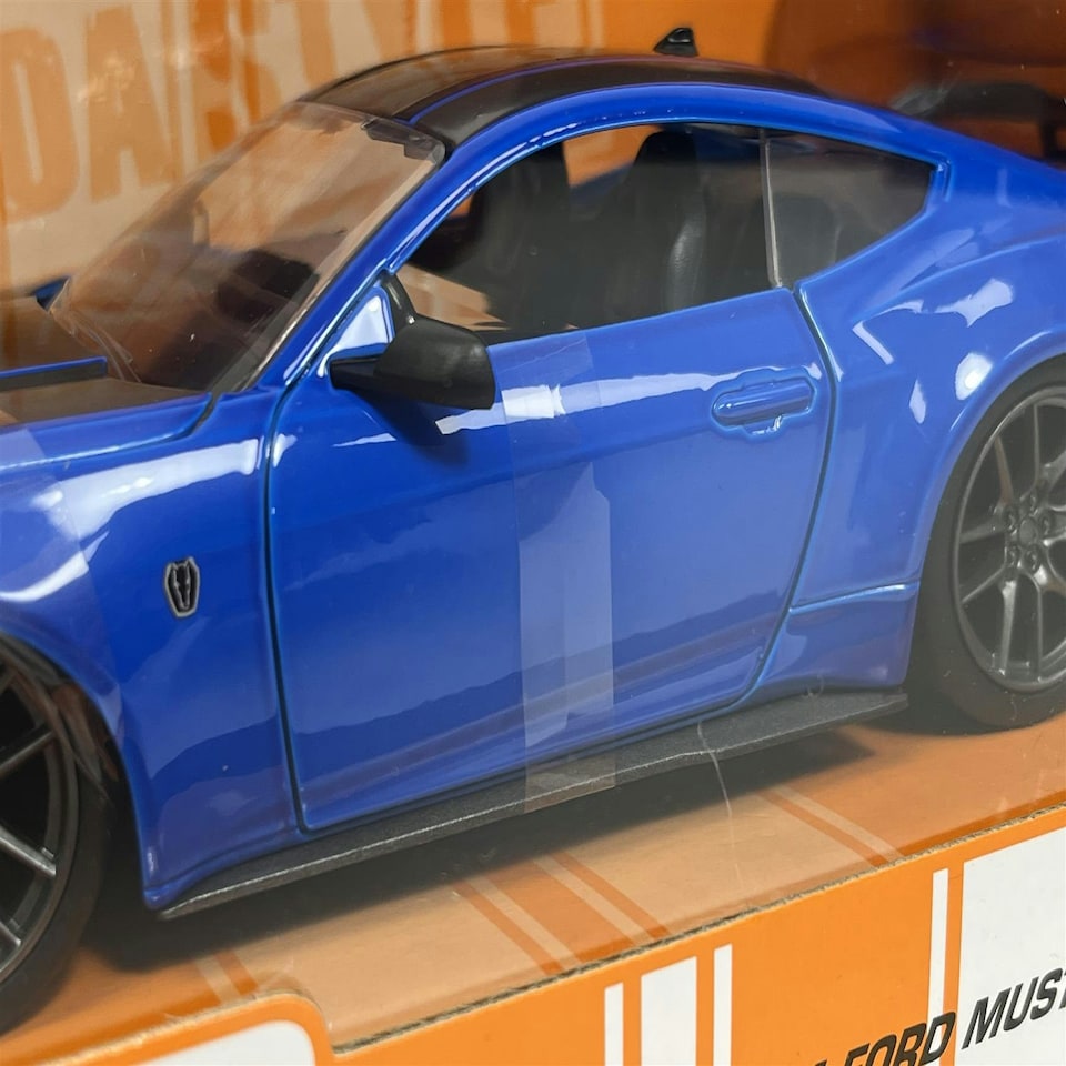 image 1 of 2024 Ford Mustang Dark Horse Blue Bigtime Muscle 1:24 Scale Jada 35276