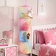 image 2 of OHS 4 Tier Kids Mesh Ceiling Door Hanging Storage Organiser Multi | Tie Dye