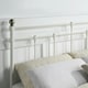 image 3 of Bayford Traditional Vintage Style White Metal Bed Frame (King)