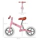 image 7 of HOMCOM Kid Balance Bike ChildrenBicycle Adjustable Seat 2-5 Years No Pedal Pink