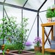 image 9 of Outsunny Polycarbonate Walk-in Garden Greenhouse w/ Sliding Door Grey | Grey | Grey, Clear | 1
