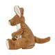 image 3 of Mumbles Zippie Kangaroo Plush Toy - Brown/White - One Size