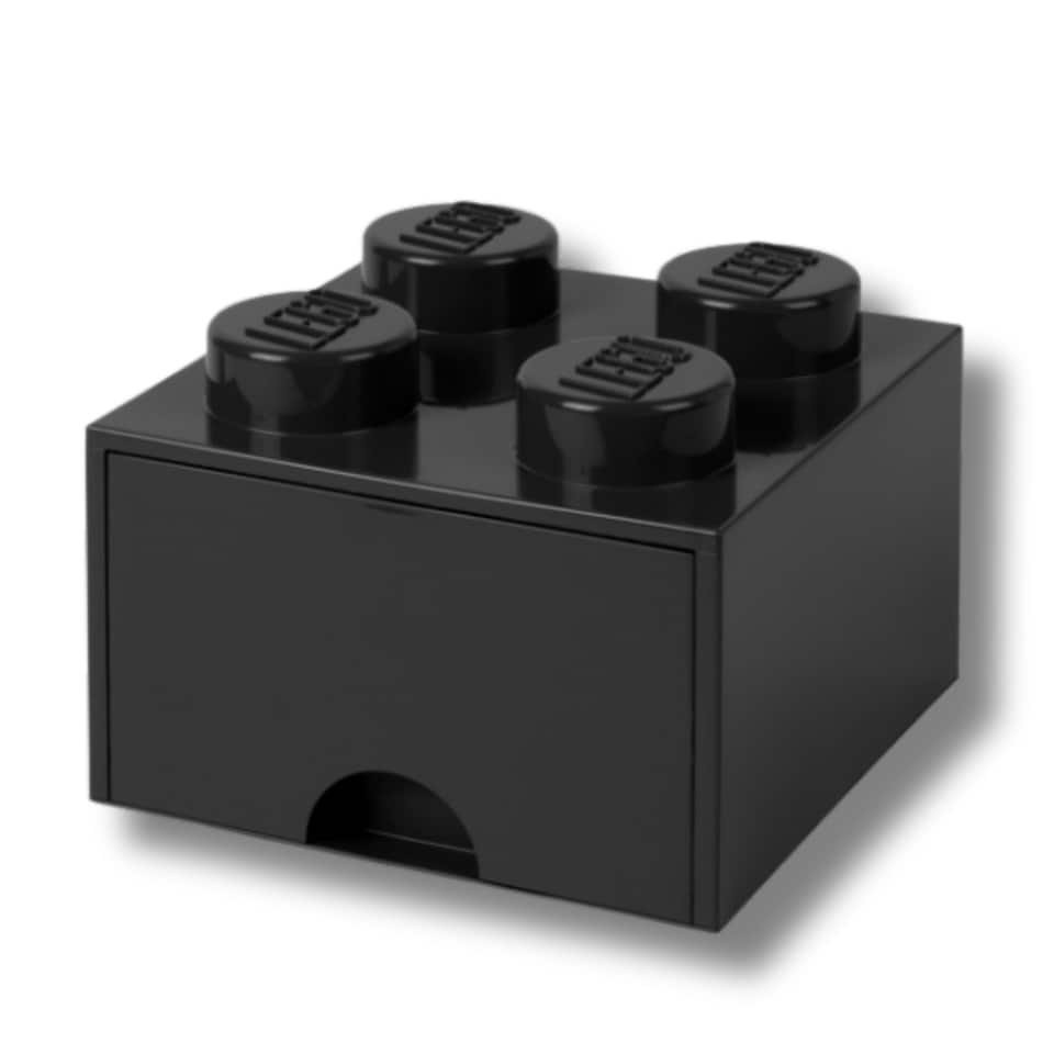 image 1 of LEGO Brick Drawer 4 Stud - Black