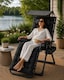 image 1 of Luxury Zero Gravity Lounge Chair With Thick Cushion and Canopy - Pair