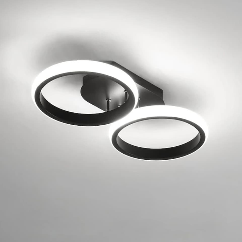 image 1 of LED Mounted Ceiling Lamp Decorative Lights Black