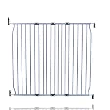 Safetots Eco Screw Fit Baby Gate, Grey, 110cm - 120cm, Stair Gate for Toddler and Baby, Screw Fit Safety Barrier, Easy Installation Safety Gate