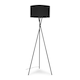 image 4 of ValueLights Camden Black Tripod Floor Lamp Charcoal Shade & Bulb | Grey