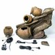 image 1 of Primrose 4 Tier Oil Jar Cascading Outdoor Patio Water Feature with Lights 81cm