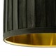 image 5 of Set of 2 Sundance - Dark Green Velvet Pleated 25cm Lamp Shades with Gold Inner | Green | Gold | Medium | 2
