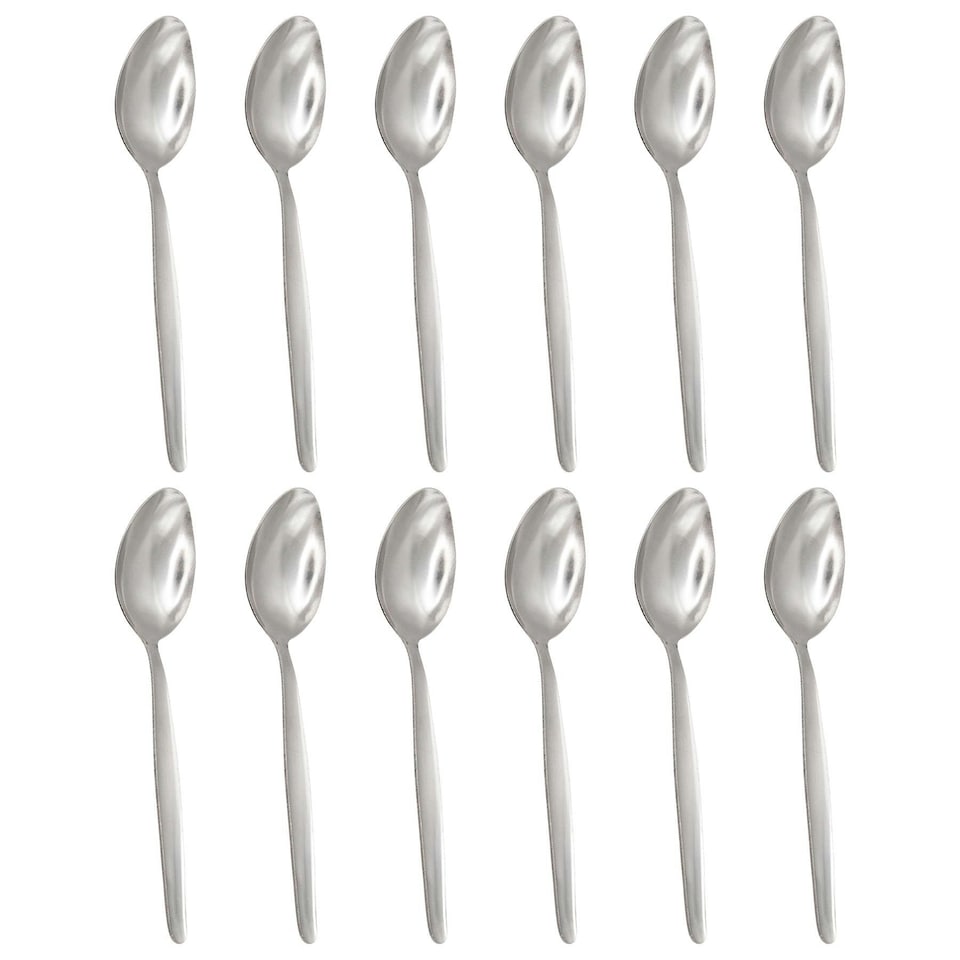 image 1 of Argon Tableware Economy Stainless Steel Dessert Spoons - 19cm - Pack of 12
