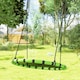 image 8 of AIYAPLAY Kid Nest Swing Seat, 100cm Diameter Round Saucer Swing Set, Black