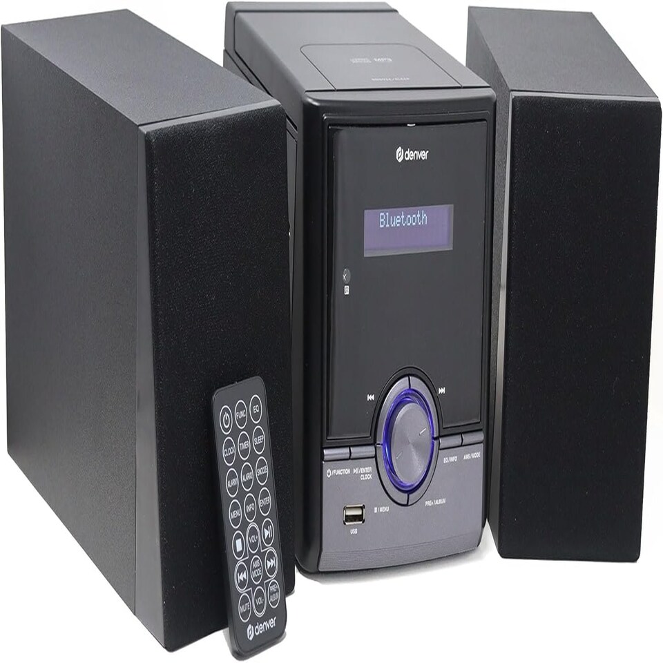 image 1 of CD Player for Home Mini Hifi System - DAB Radio with CD Player, Hi Fi music System with Bluetooth Stereo System, USB & Remote