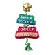 image 1 of House Of Paws Merry and Bright Tree Christmas Dog Toy - Green/Red/White - One Size